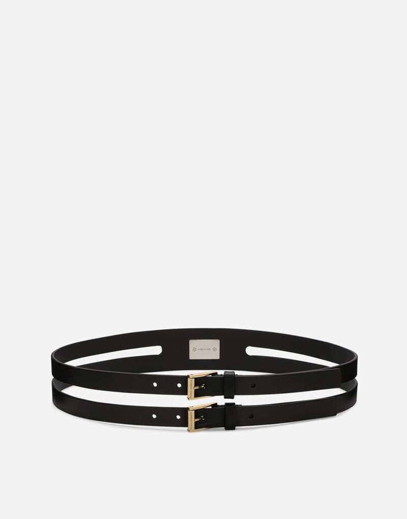 Belt with logo tag 3