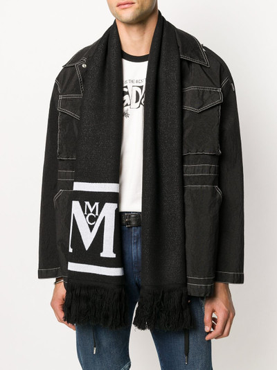 MCM logo knit scarf outlook