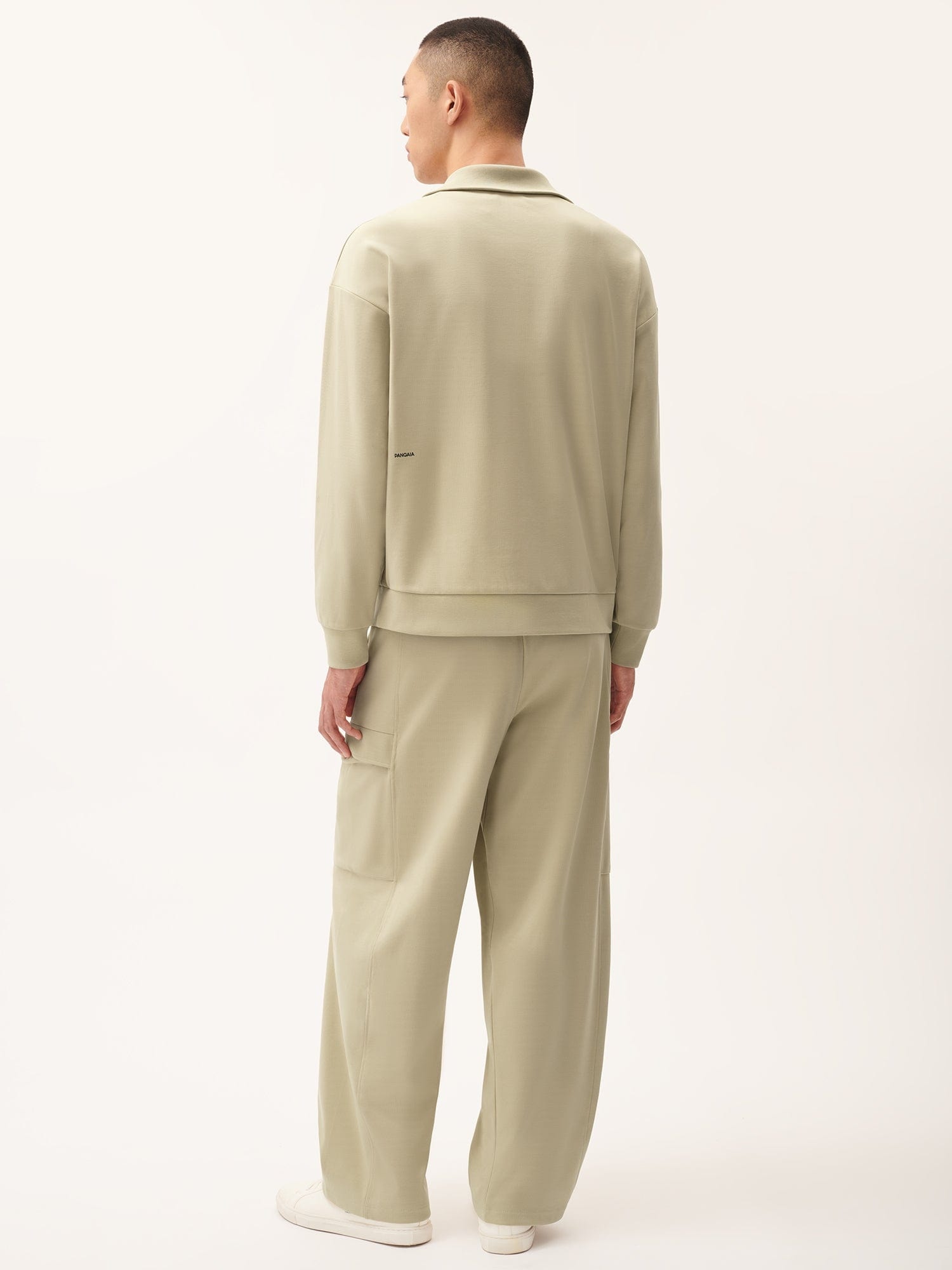 Mens DNA Double Jersey Cargo Trousers - Maitake Beige - 3