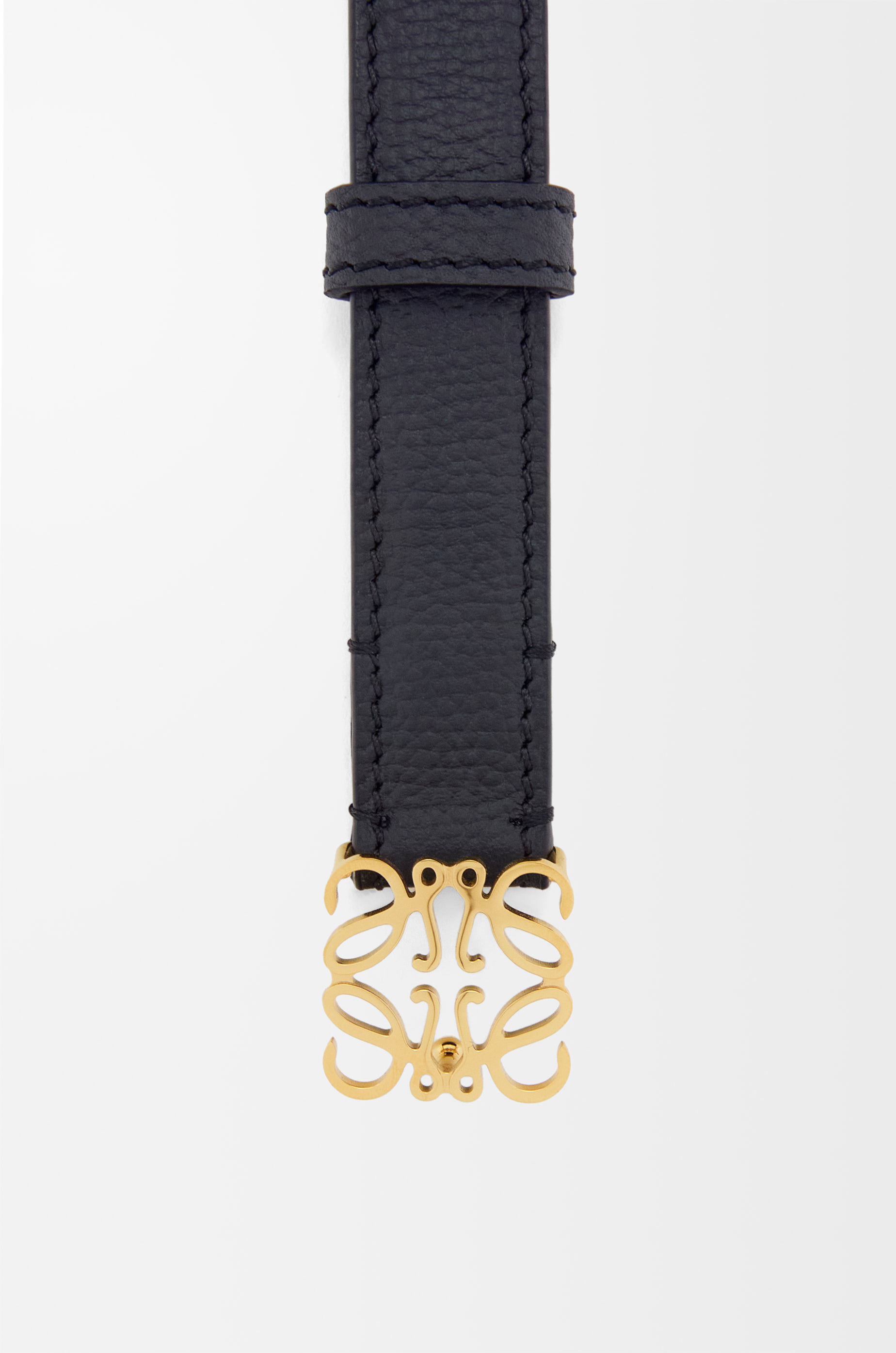 Anagram belt in pebble grain calfskin - 3