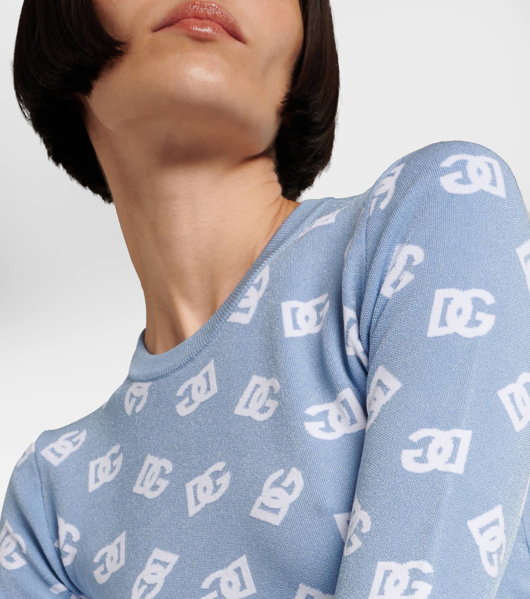 Logo cropped sweater - 5