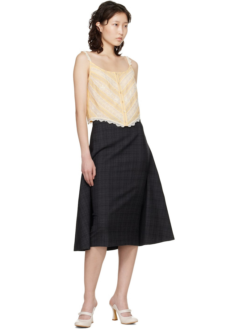 ANNA SUI Yellow Corset Top outlook