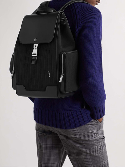 RIMOWA Leather-Trimmed Canvas Backpack outlook