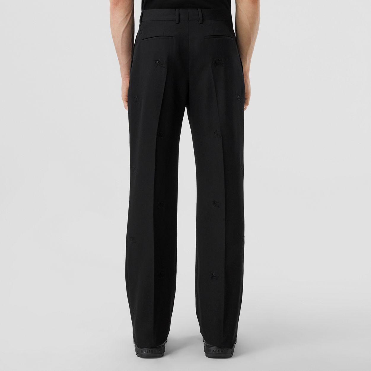 EKD Wool Wide-leg Pleated Trousers - 3