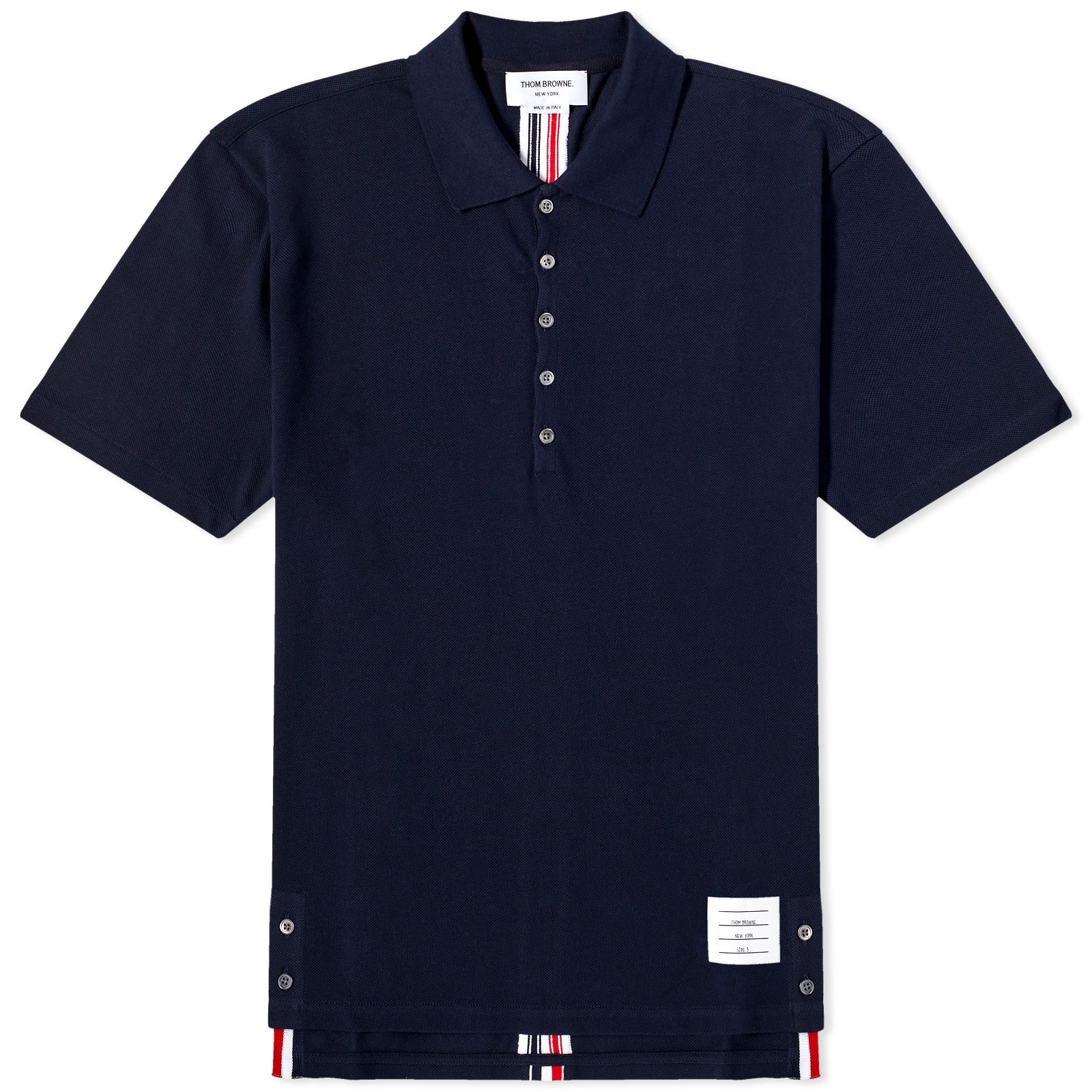Thom Browne Back Stripe Relaxed Fit Polo - 1