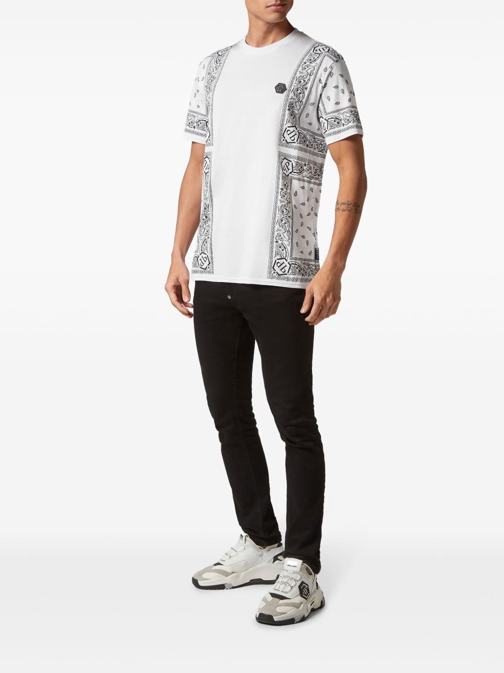 paisley-print T-shirt - 2