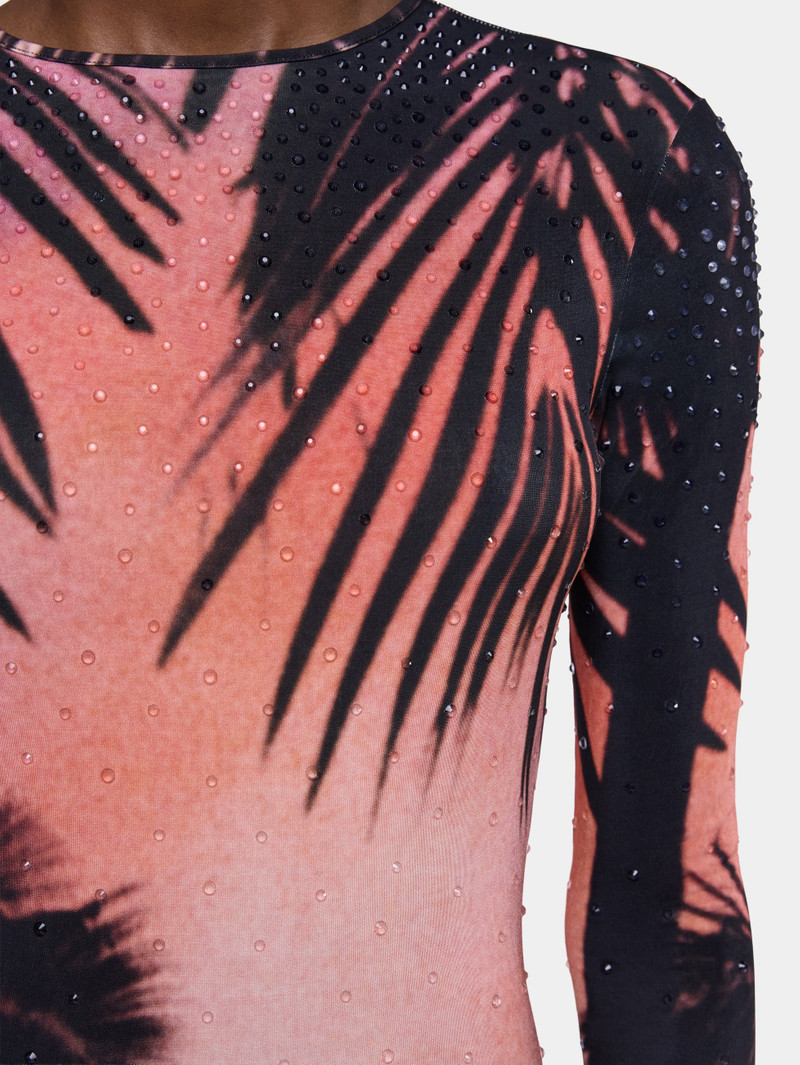 MAXI DRESS IN THUNDERSTORM-PRINTED SECOND-SKIN JERSEY 5