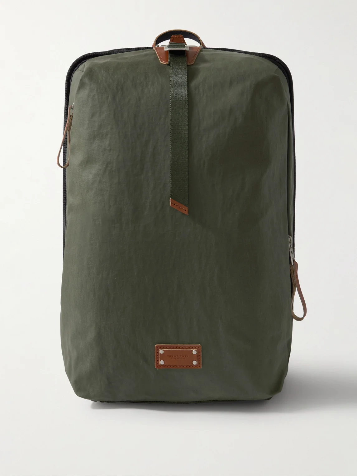 Bump L Canvas and Leather-Trimmed CORDURA® Nylon Backpack - 1