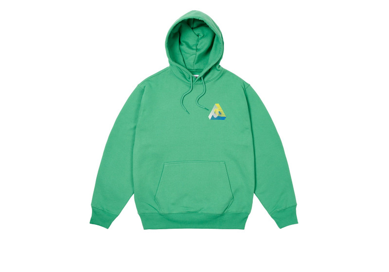 PALACE 3P FADE HOOD SWEET PEA GREEN outlook