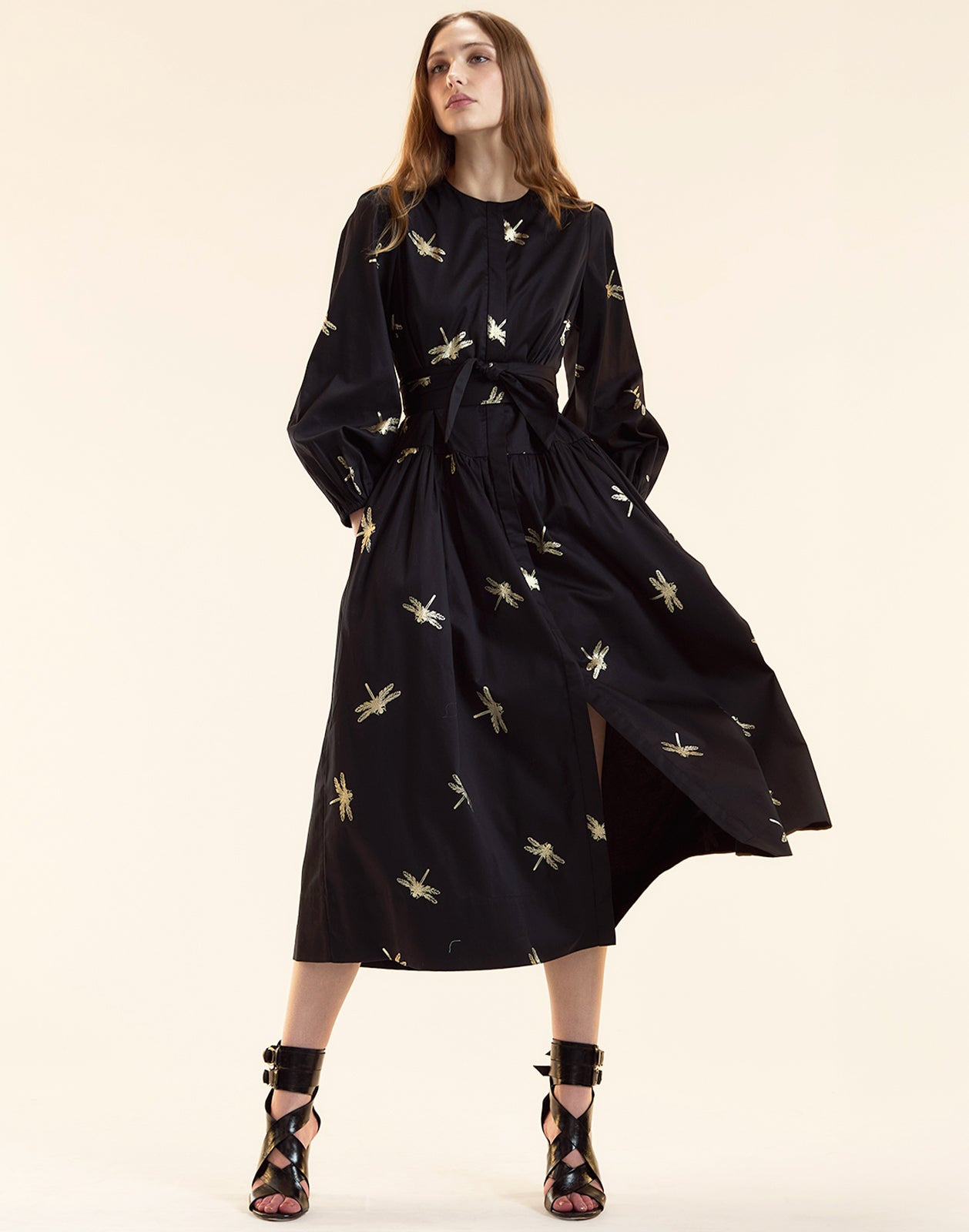 Evermore Cotton Sateen Shirt Dress - 4