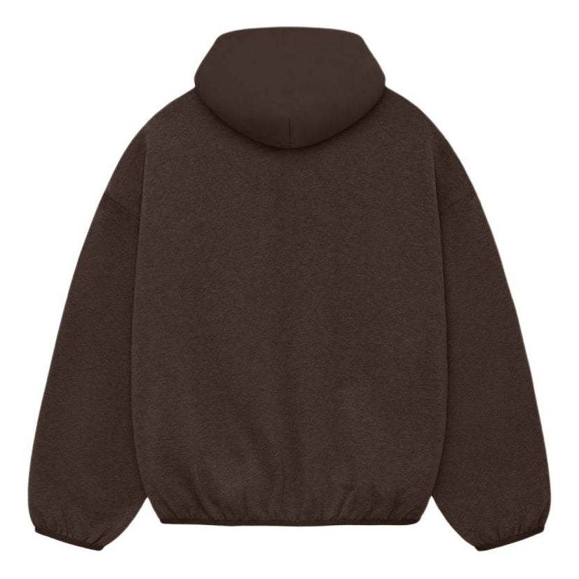 Fear of God Essentials Nylon Fleece Hoodie 'Heather Wood' 202SU244312F - 2