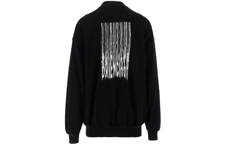 Balenciaga Barcode Crewneck Sweater 'Black' 652981TKVE61070 - 2