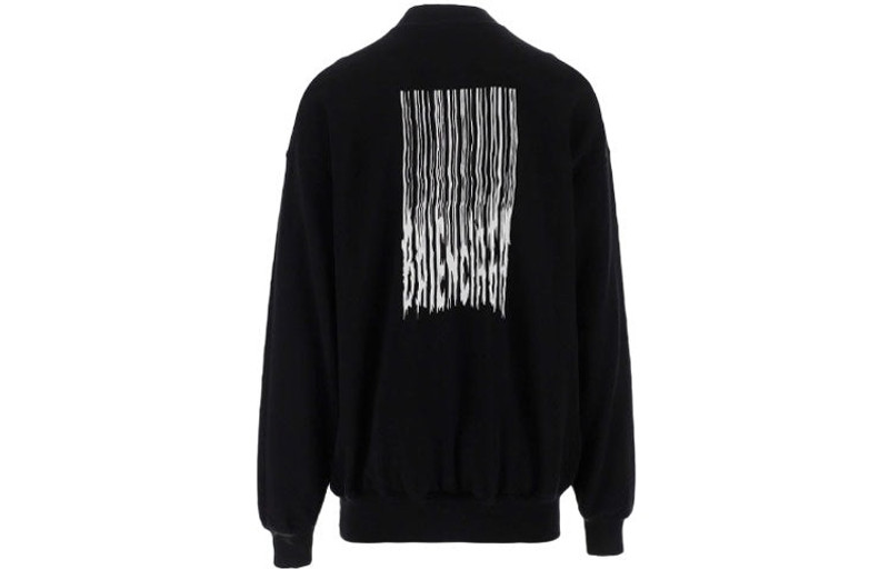 BALENCIAGA Balenciaga Barcode Crewneck Sweater 'Black' 652981TKVE61070 outlook