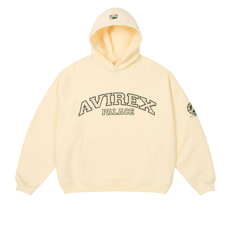 PALACE AVIREX HOOD OFF WHITE - 1