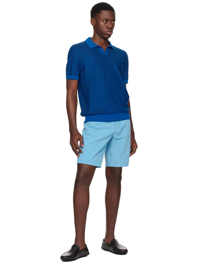 BOSS Blue Relaxed-Fit Denim Shorts outlook