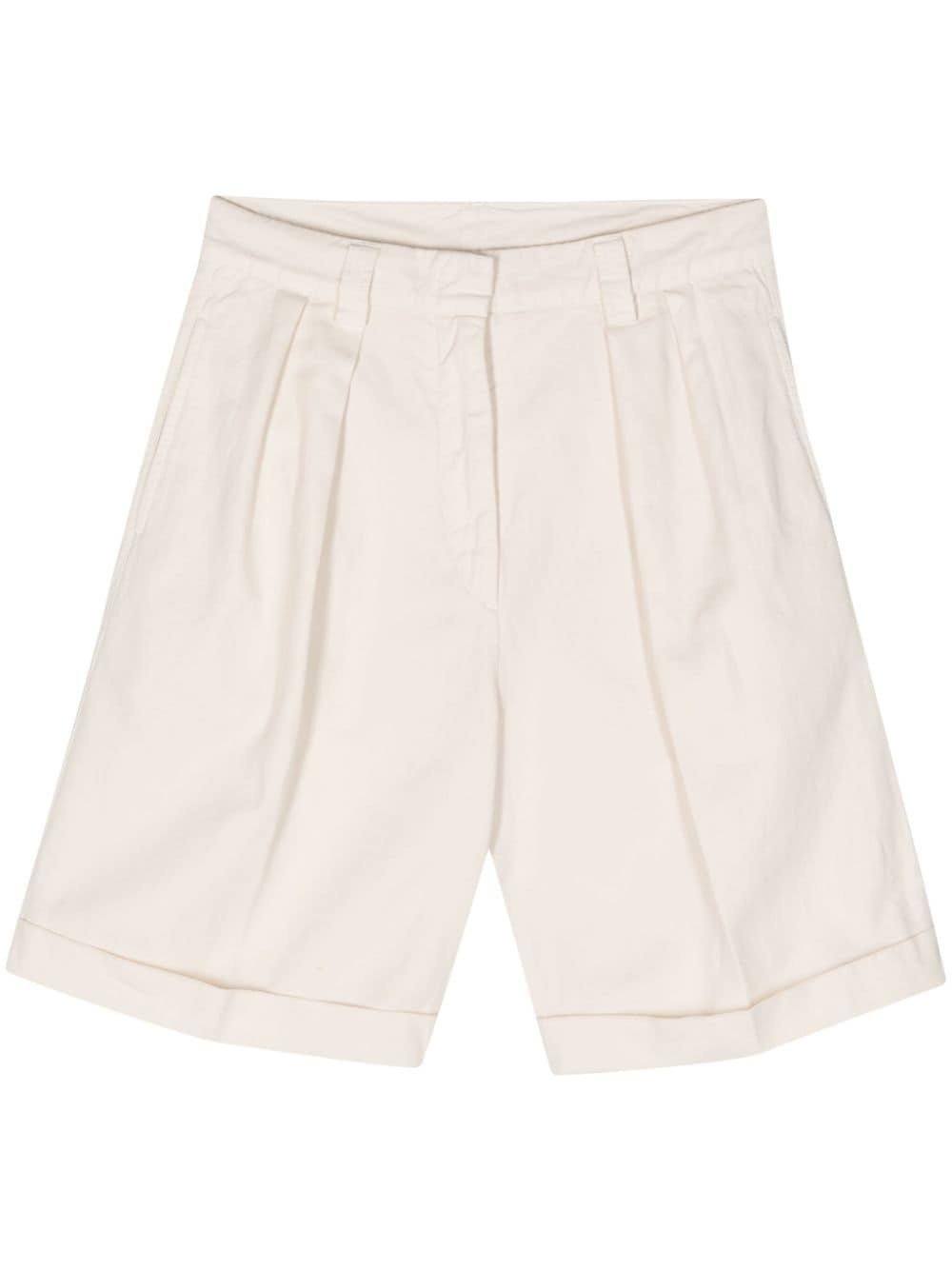 pleated chino shorts - 1