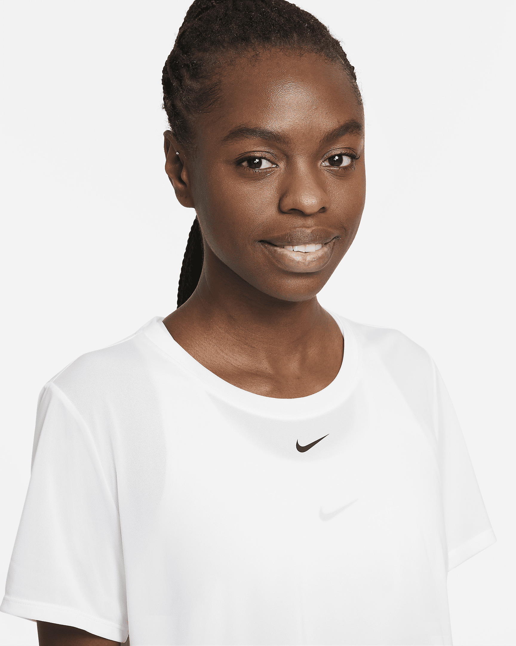 Nike Dri-FIT One Women's Standard Fit Short-Sleeve Cropped Top - 3