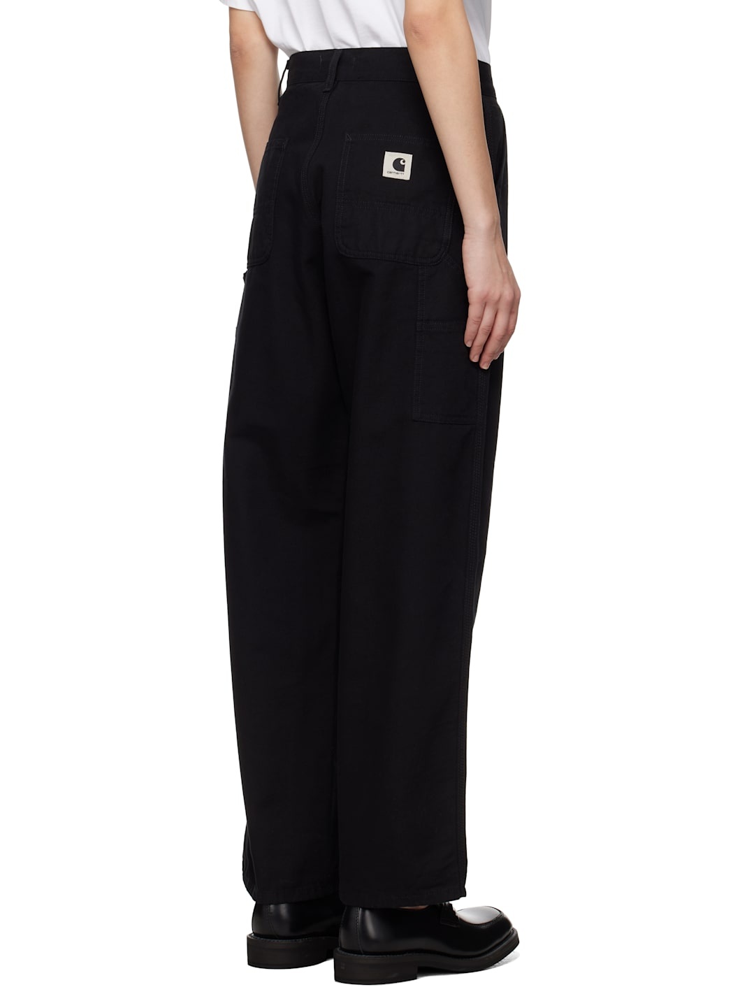 Black Brandon Single Knee Trousers - 3