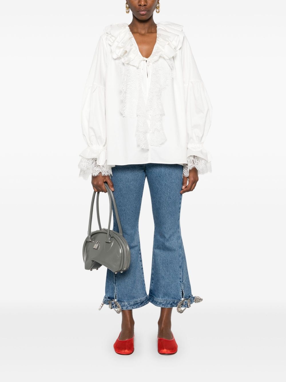 buckled-detail jeans - 2
