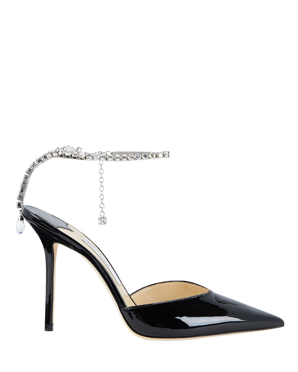 Saeda Embellished Patent-Leather Pumps - 1