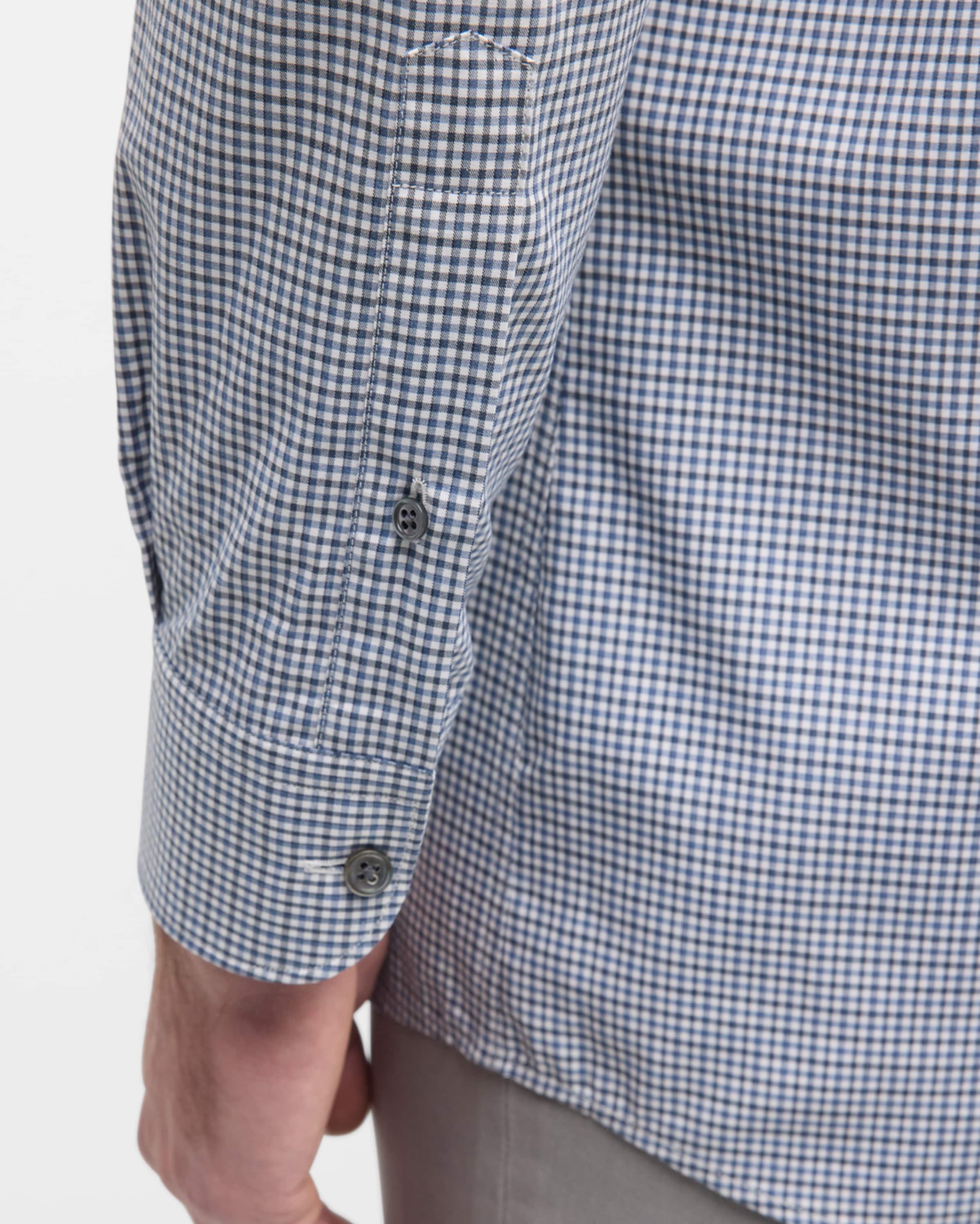 Men's Cotton Mini-Check Sport Shirt - 6