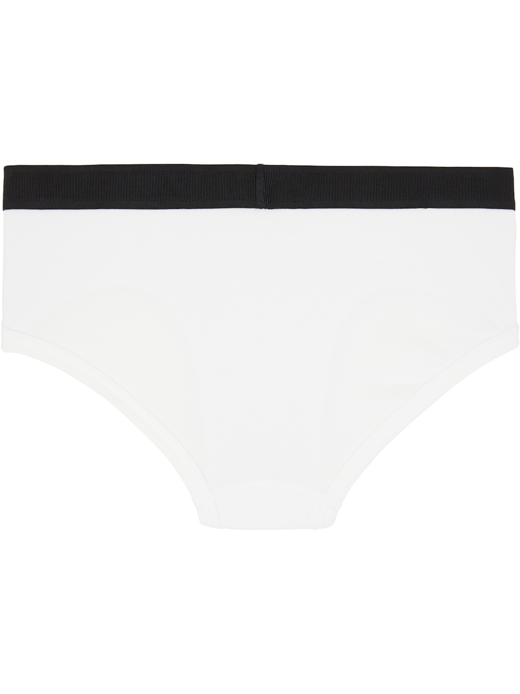 Two-Pack Black & White Cotton Briefs - 5