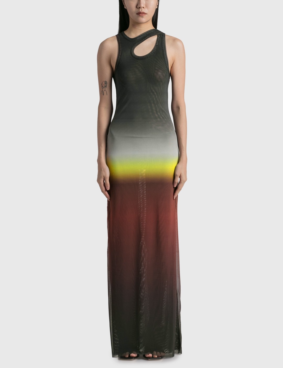 MESH TANK TOP MAXI DRESS - 1