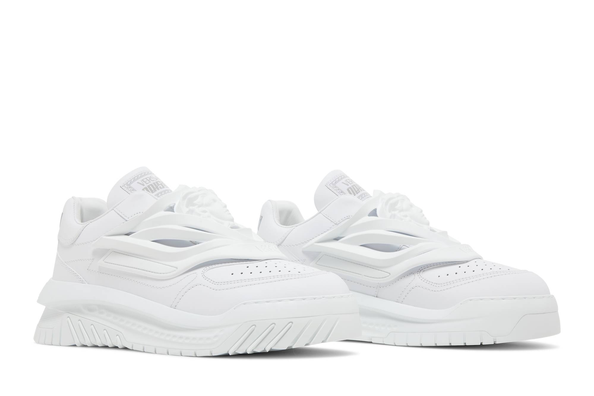 Versace Odissea Caged Rubber Medusa Sneaker 'Triple White' - 8