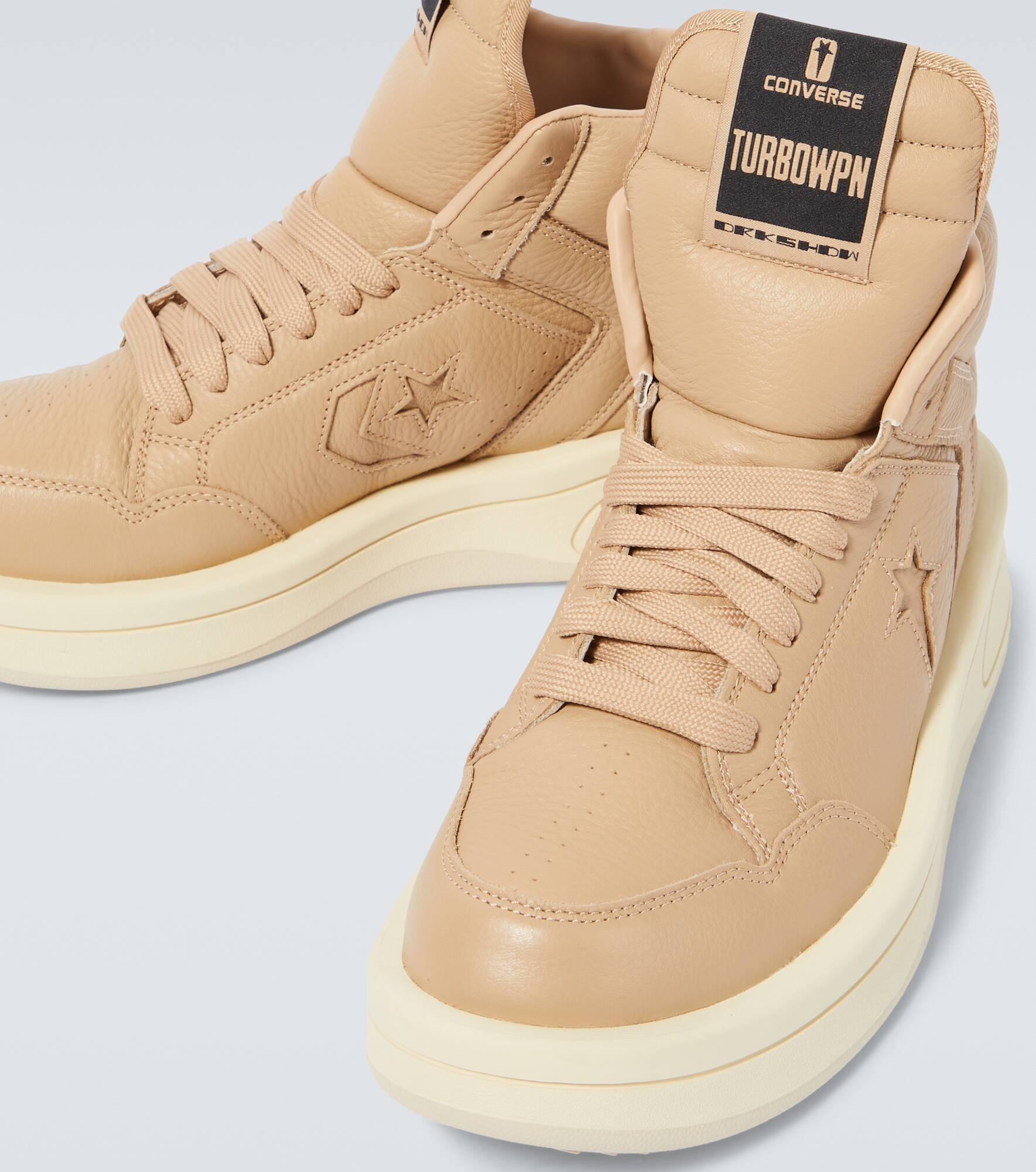 x Converse TURBOWPN leather high-top sneakers - 3