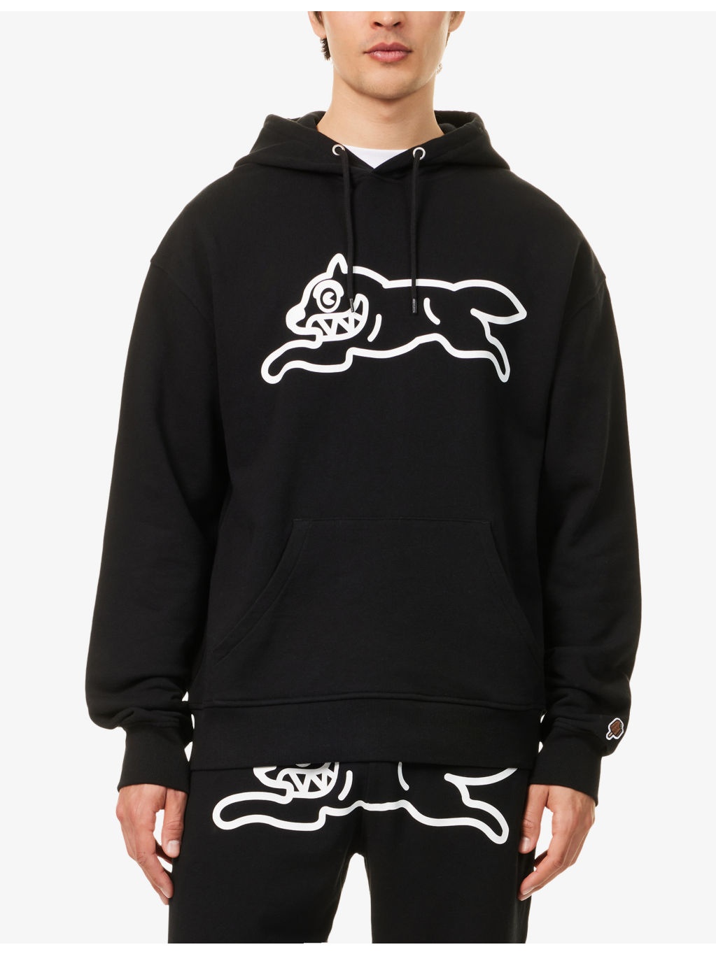 Running Dog Graphic-Print Cotton Hoody - 3