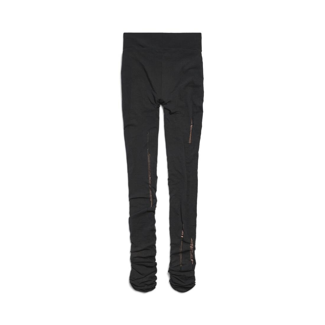 Women's Destroyed Tights in Black/beige - 3