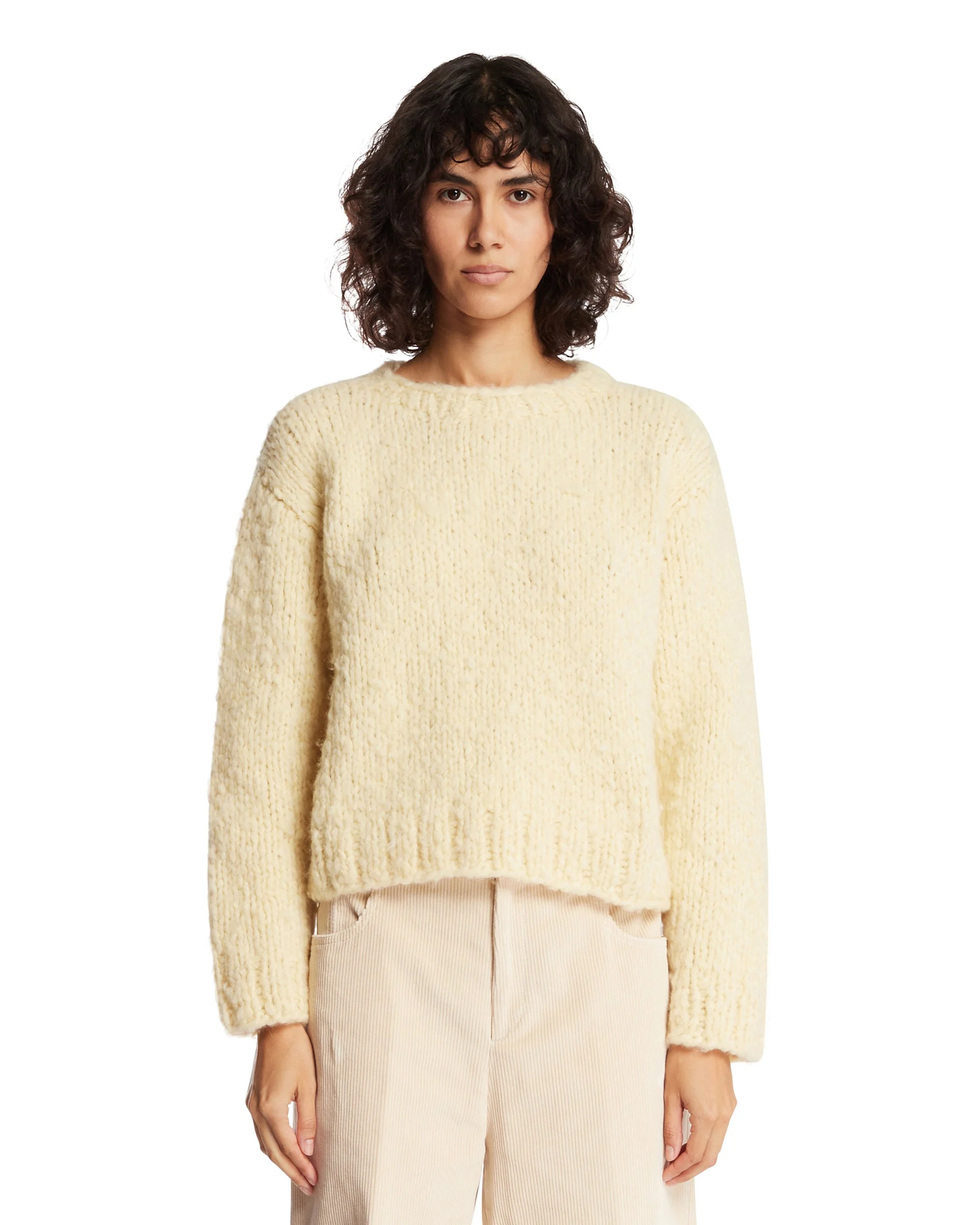Yellow Cashmere Sweater - 1