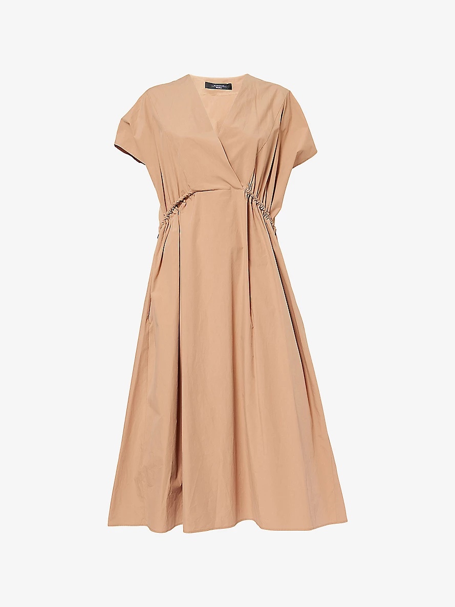 ☆WEEKEND MaxMara☆ コットンポプリンドレス BLASONE BLASONE＞Weekend Max Mara コットンポプリンドレス (Weekend