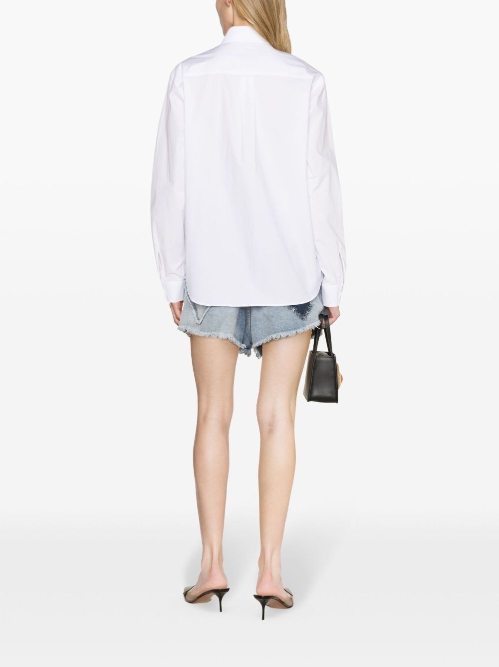 heart-embroidered shirt - 4