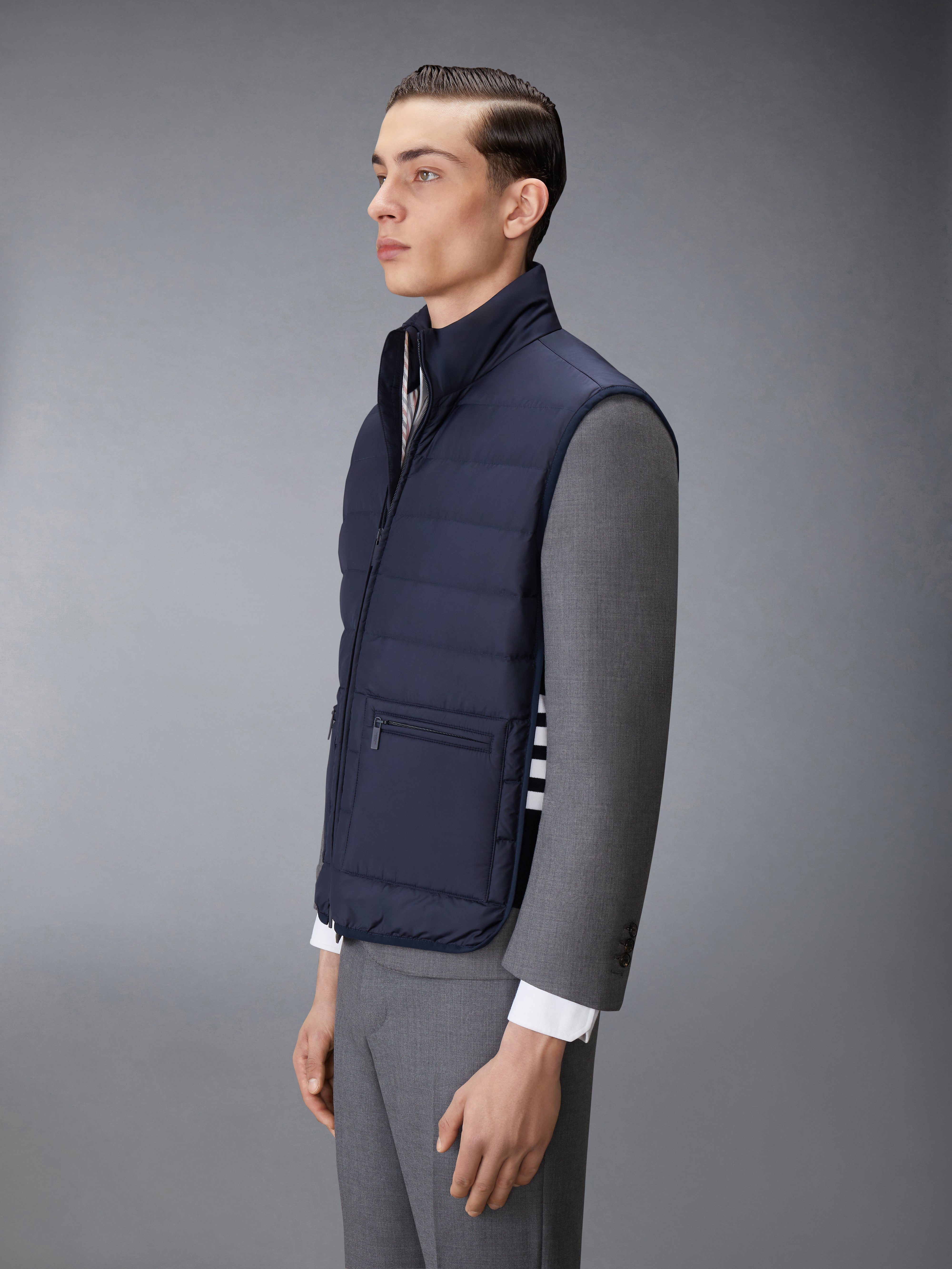 ULTRA LIGHT NYLON TECH FUNNEL NECK DOWN VEST - 5
