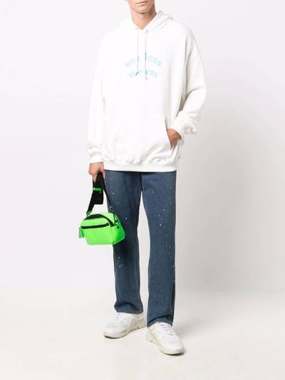 Diesel slogan-print pullover hoodie outlook