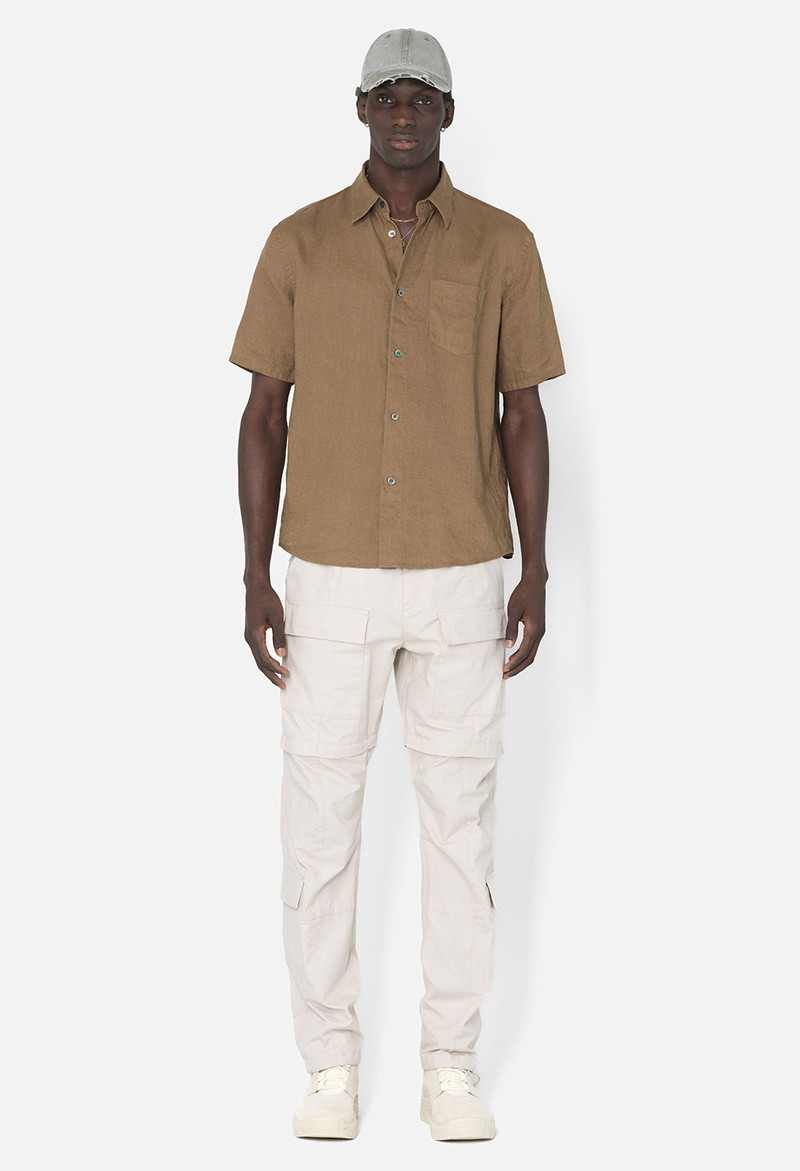 John Elliott LINEN SS CLOAK BUTTON UP outlook