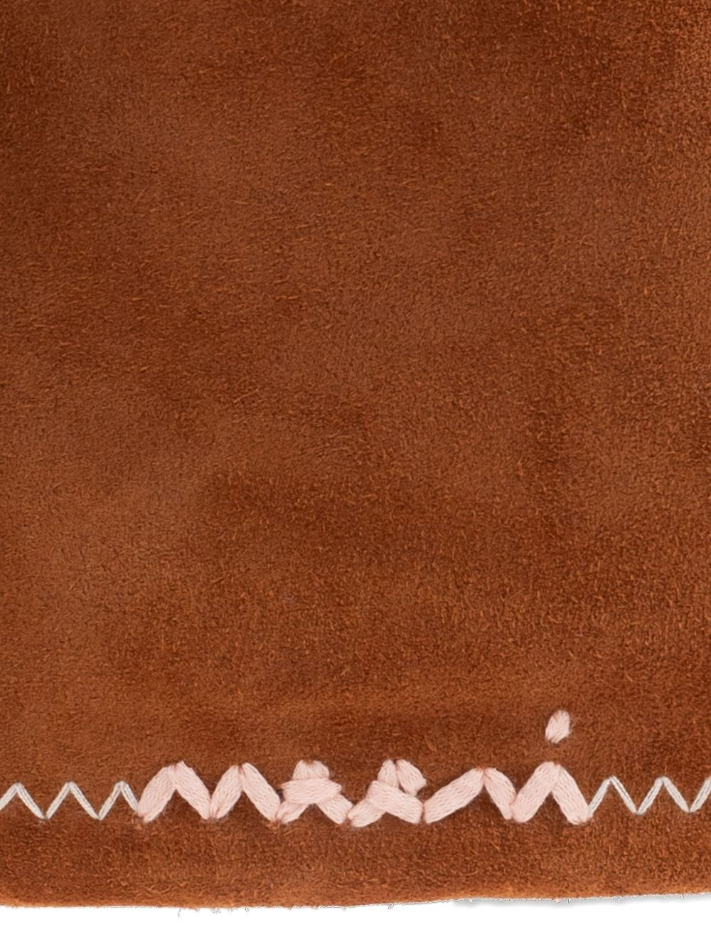 drawstring suede-leather cross body bag - 4