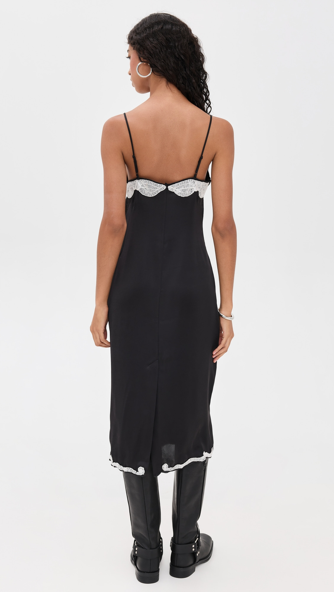 Ann Emb Slip Dress - 2