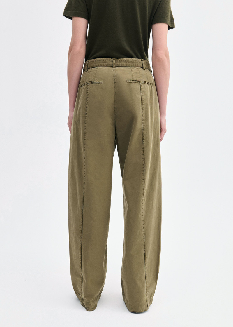 Drop Waist Pant in Cotton Twill 4