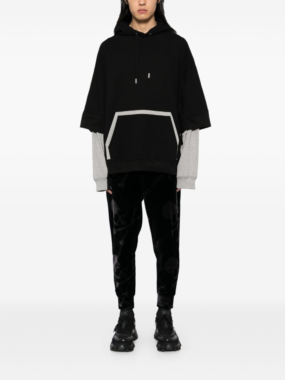logo-embroidered hoodie - 2