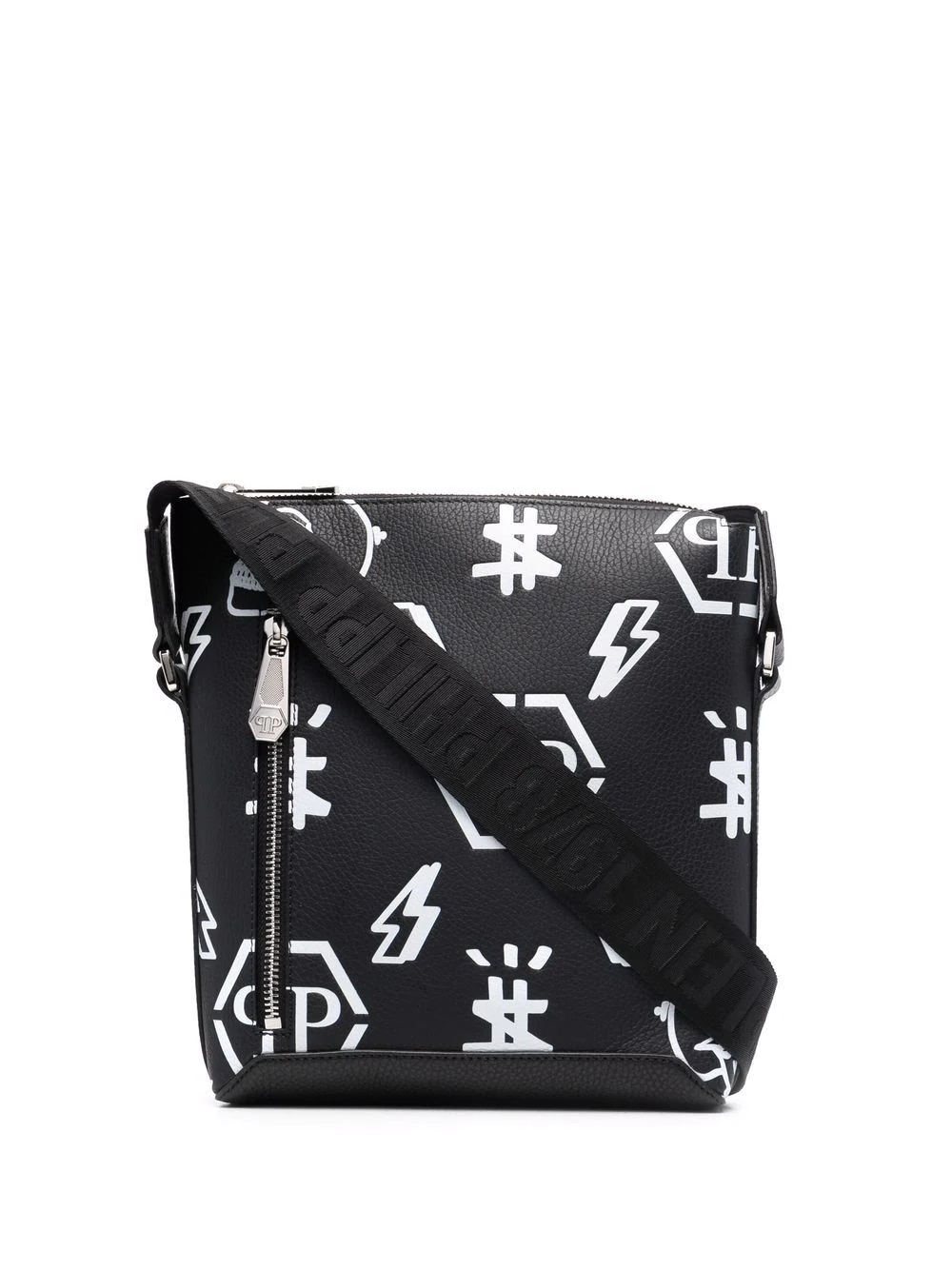 monogram-print crossbody bag - 1