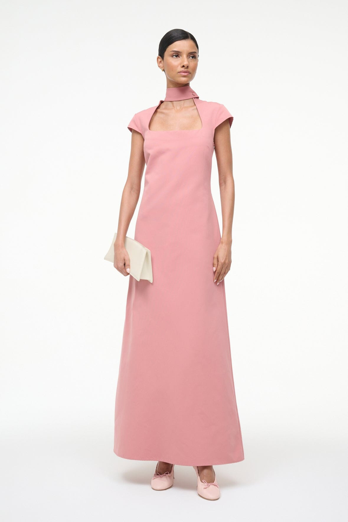 STAUD INGRID DRESS ROSEWATER - 7