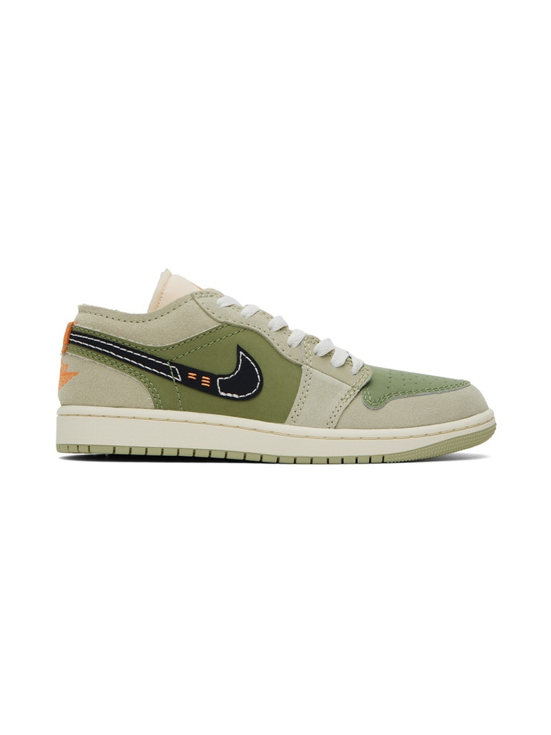 Green Air Jordan 1 SE Craft Sneakers - 1