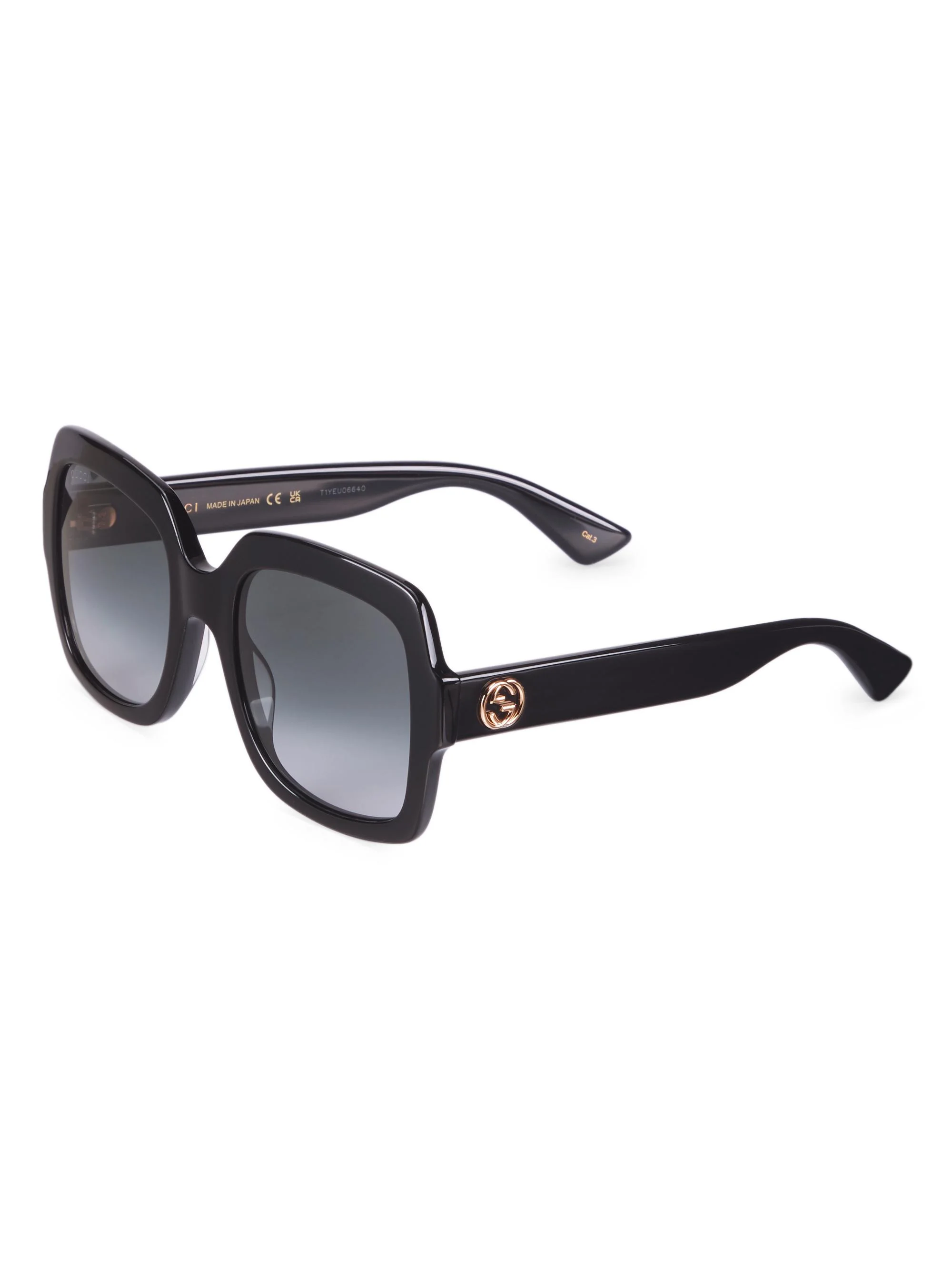 Women's 54MM Square Sunglasses - Black - 1
