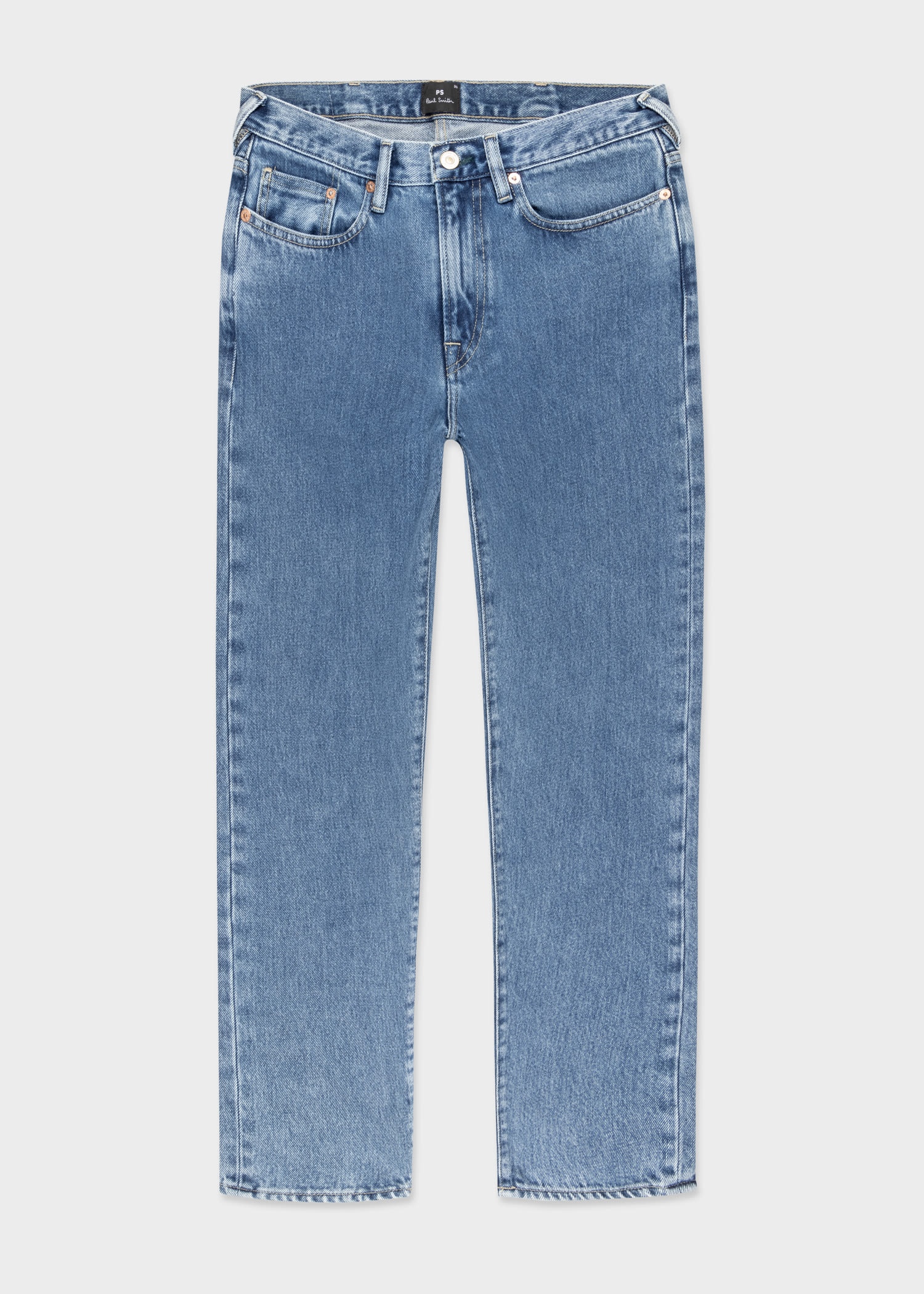 Tapered-Fit Cropped 'Authentic Twill' Jeans - 1