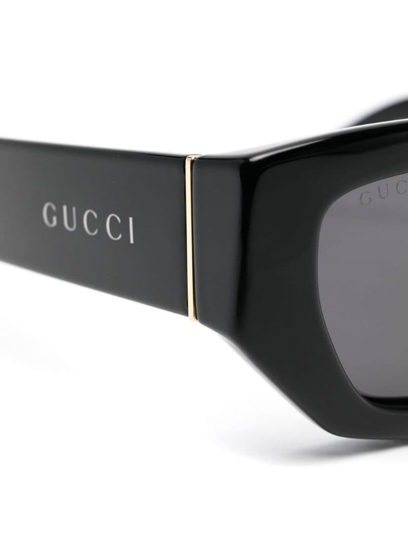rectangular-frame logo sunglasses - 3