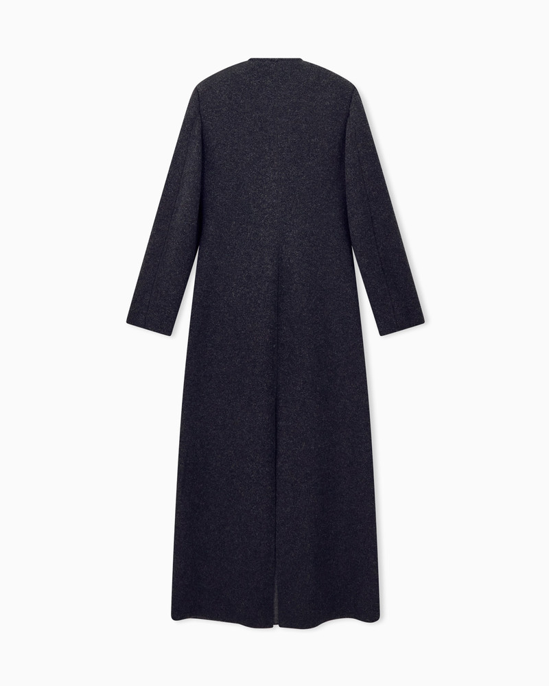 COAT COATS LONG CASHMERE KNIT WITH ASYMMETRIC BUTTONED FRONT 2