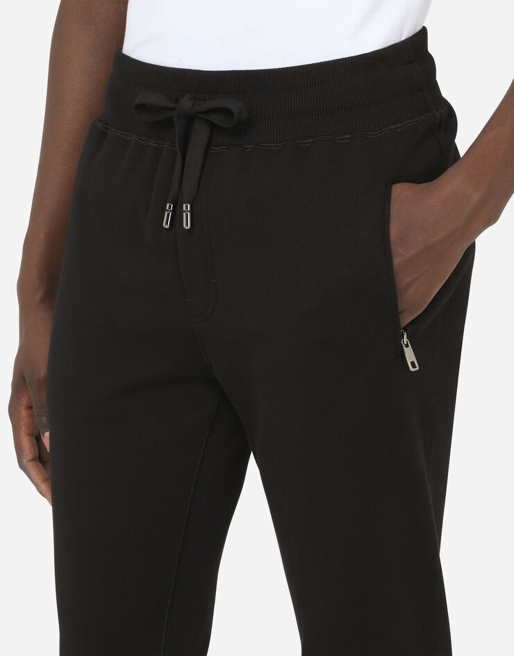 Jersey jogging pants with branded tag - 4