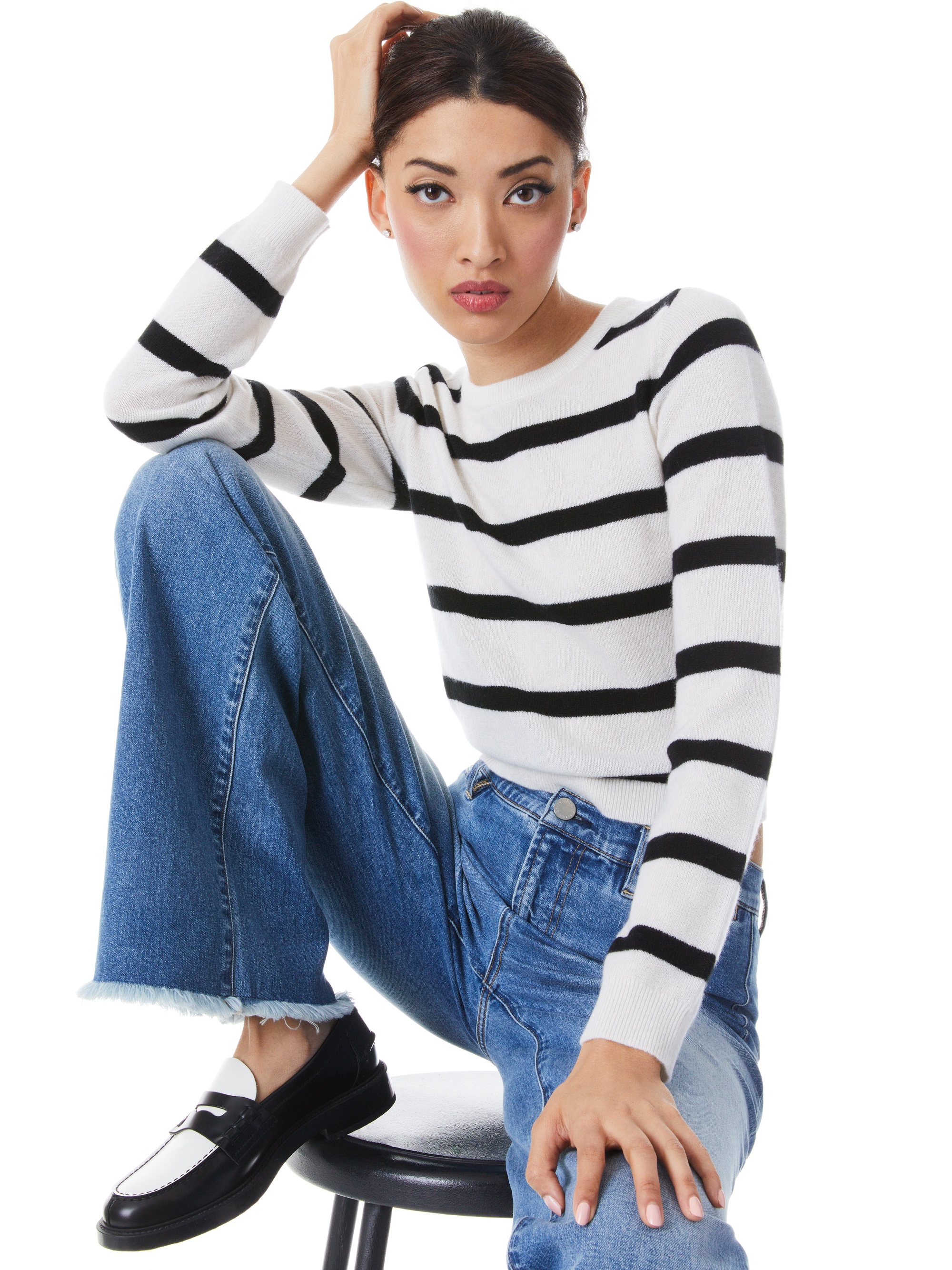 LUNA STRIPED CREWNECK - 2